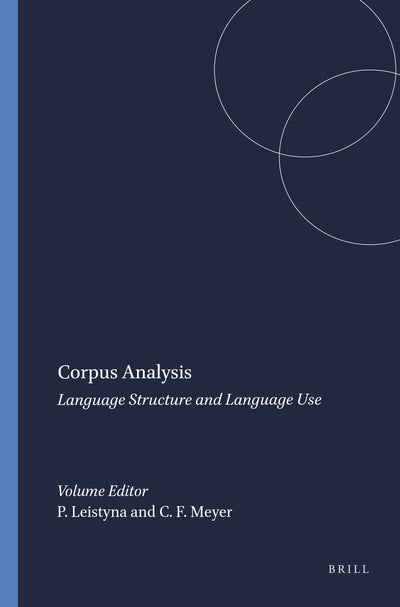 Cover image for Corpus Analysis, isbn: 9789042010369