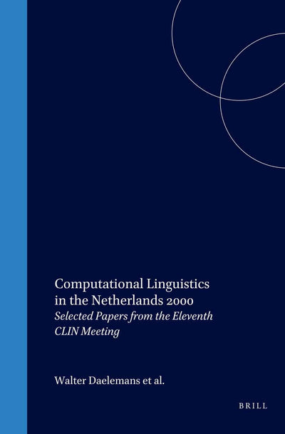 Cover image for Computational Linguistics in the Netherlands 2000, isbn: 9789042012578