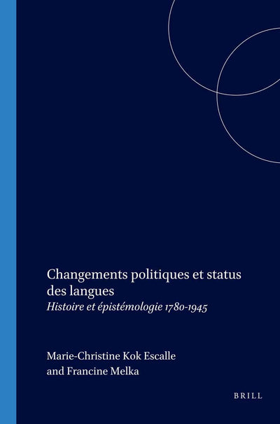 Cover image for Changements politiques et status des langues, isbn: 9789042013759