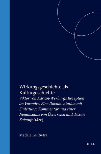 Cover image for Wirkungsgeschichte als Kulturgeschichte, isbn: 9789042015845