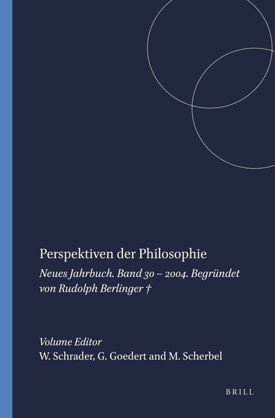Cover image for Perspektiven der Philosophie, isbn: 9789042019133