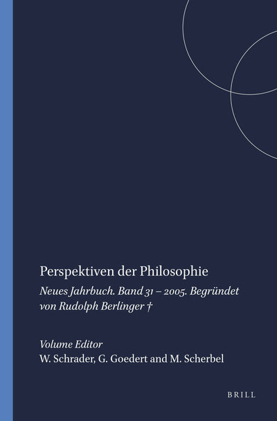 Cover image for Perspektiven der Philosophie, isbn: 9789042019775