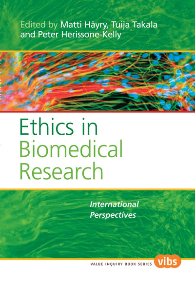 Cover image for Ethics in Biomedical Research, isbn: 9789042021792