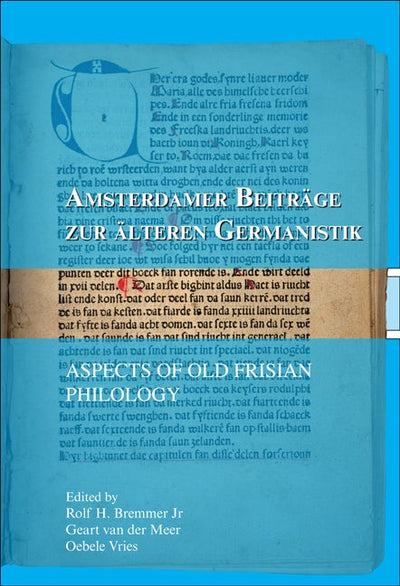 Cover image for Aspects of Old Frisian Philology, isbn: 9789042022751