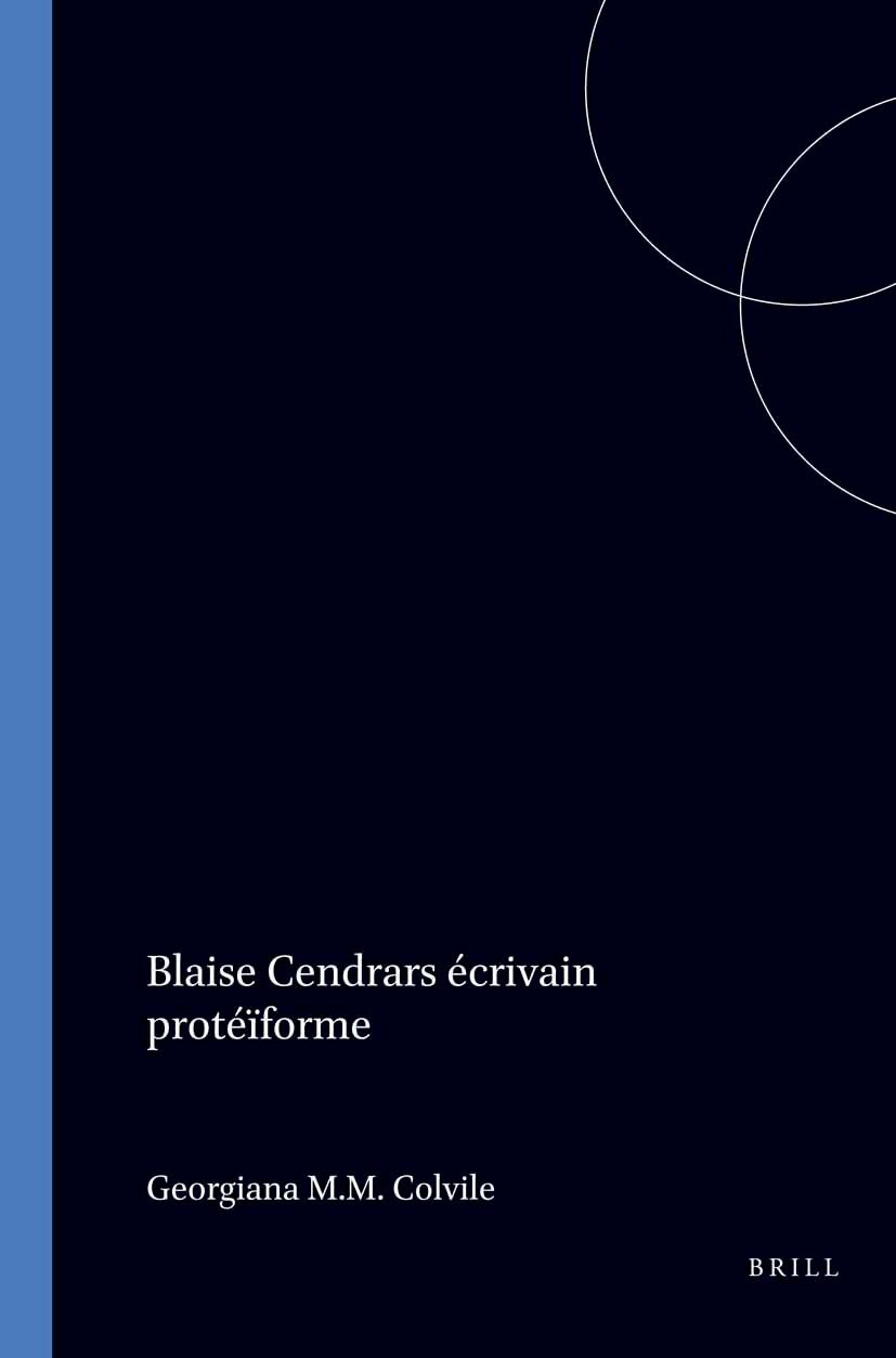 Book cover image for Blaise Cendrars écrivain protéïforme ISBN: 9789051836059