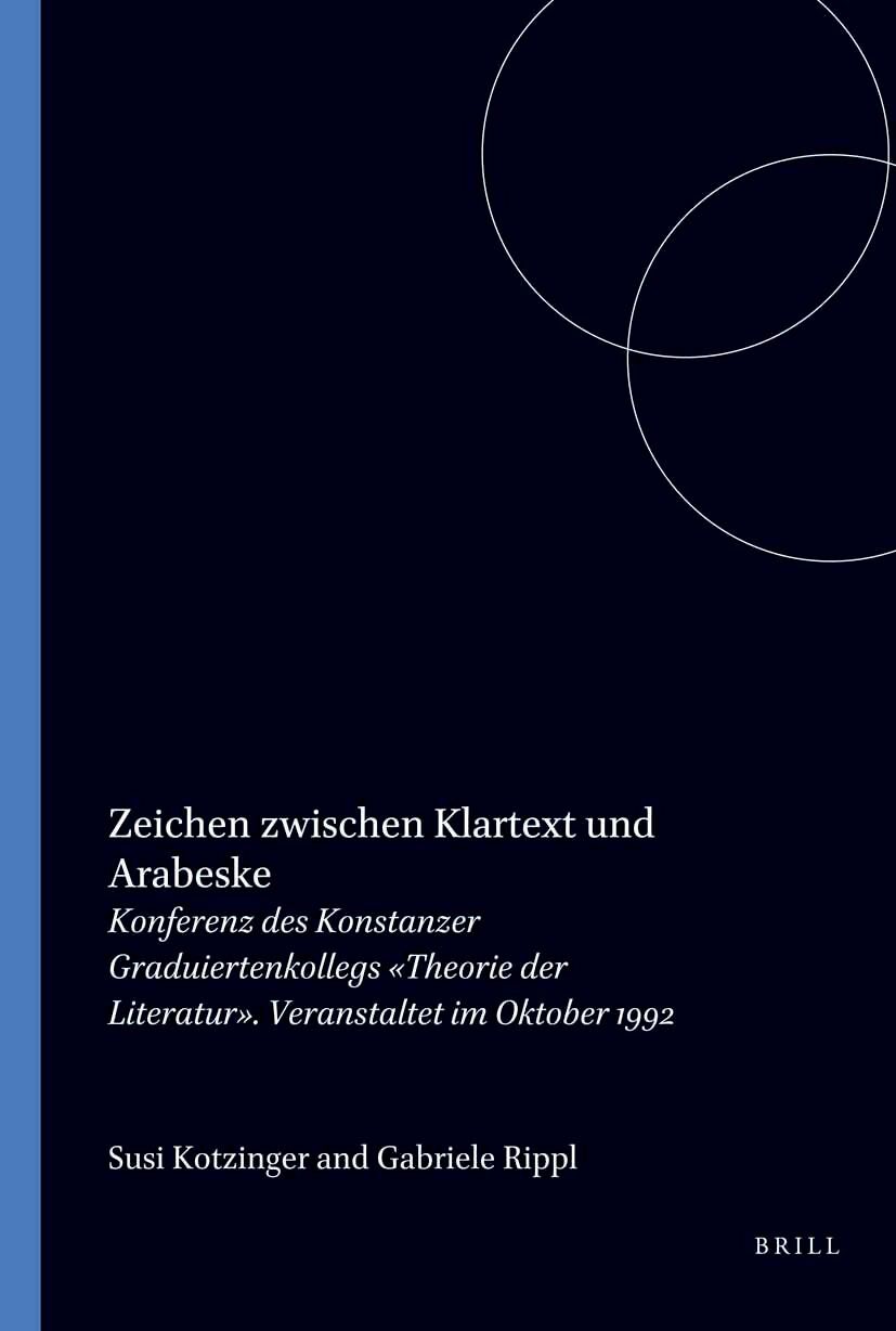 Book cover image for Zeichen zwischen Klartext und Arabeske ISBN: 9789051837285