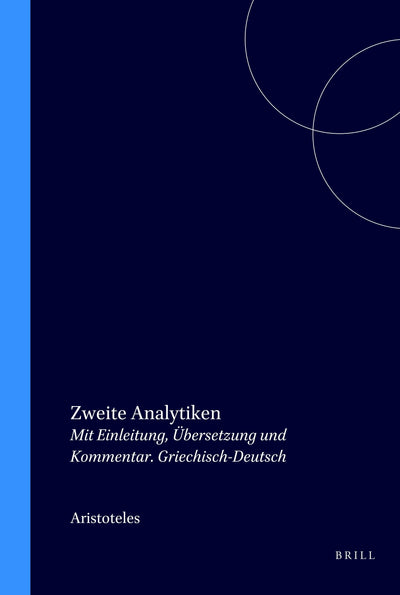 Cover image for Zweite Analytiken, isbn: 9789062037469