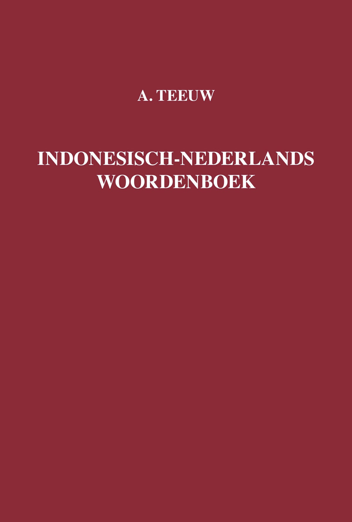 Cover image for Indonesisch-Nederlands woordenboek ISBN 9789067181006