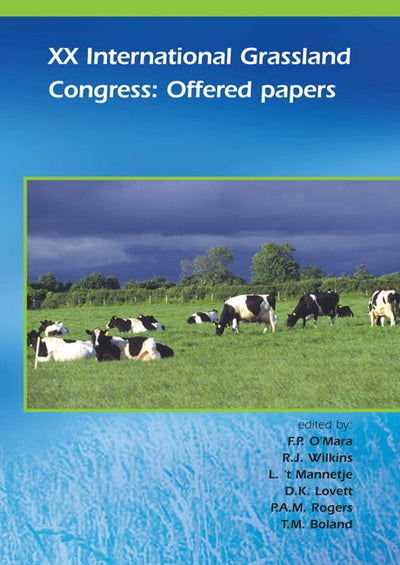 Cover image for XX International Grassland Conference: Offered papers, isbn: 9789076998817