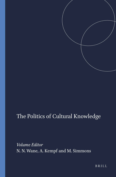 Cover image for The Politics of Cultural Knowledge, isbn: 9789460914805