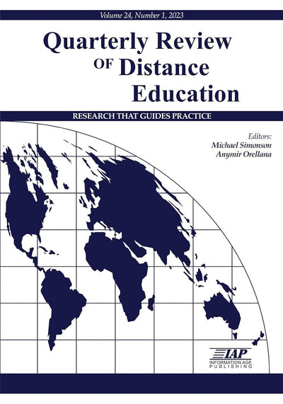Cover image for Quarterly Review of Distance Education Vol 24 Issue 1, isbn: 9798887304137