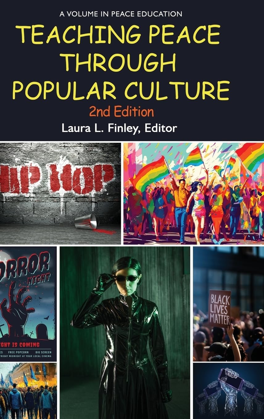 Book cover image for Teaching Peace Through Popular Culture ISBN: 9798887304298