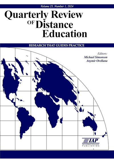 Cover image for Quarterly Review of Distance Education Vol 25 Issue 1, isbn: 9798887307213