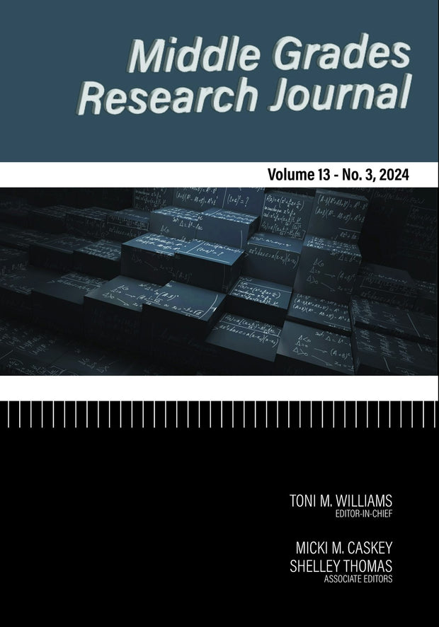 Cover image for Middle Grades Research Journal Vol 13 Issue 3, isbn: 9798887308449