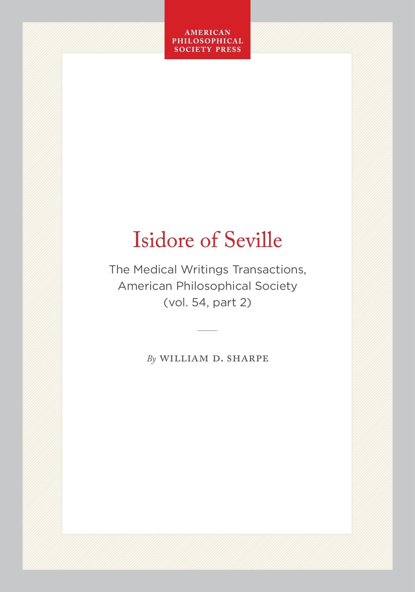 Cover image for Isidore of Seville ISBN 9798893981025