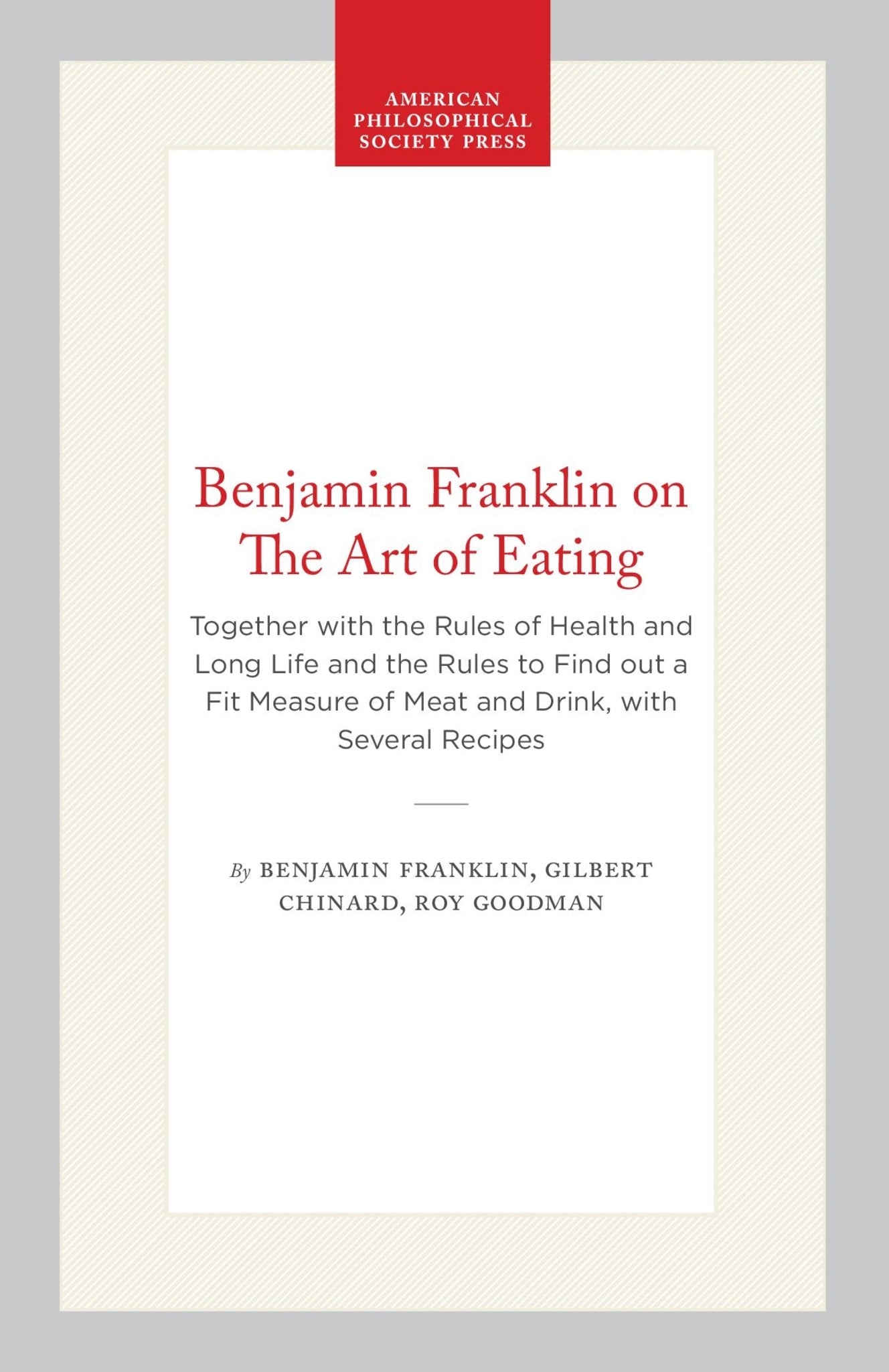 Cover image for Benjamin Franklin on The Art of Eating ISBN 9798893982534