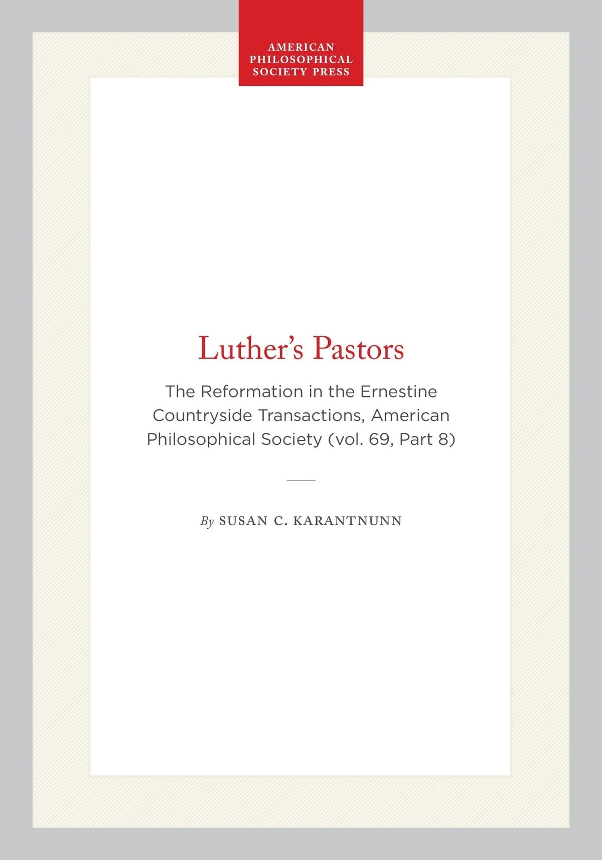 Cover image for Luther’s Pastors ISBN 9798893982718