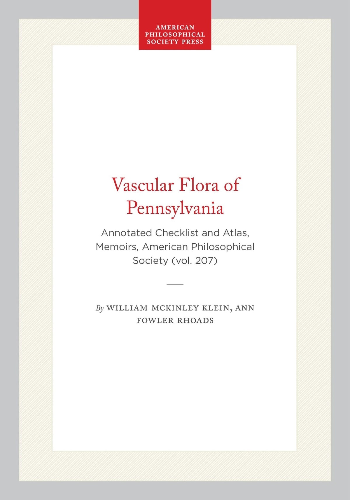 Cover image for Vascular Flora of Pennsylvania ISBN 9798893982817
