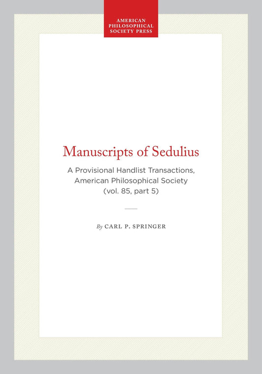 Manuscripts of Sedulius