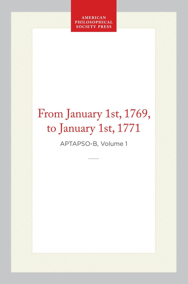 Cover image for Transactions of the American Philosophical Society, Old Series, Vol 1, 1769-1771 (First Edition), isbn: 9798893984361