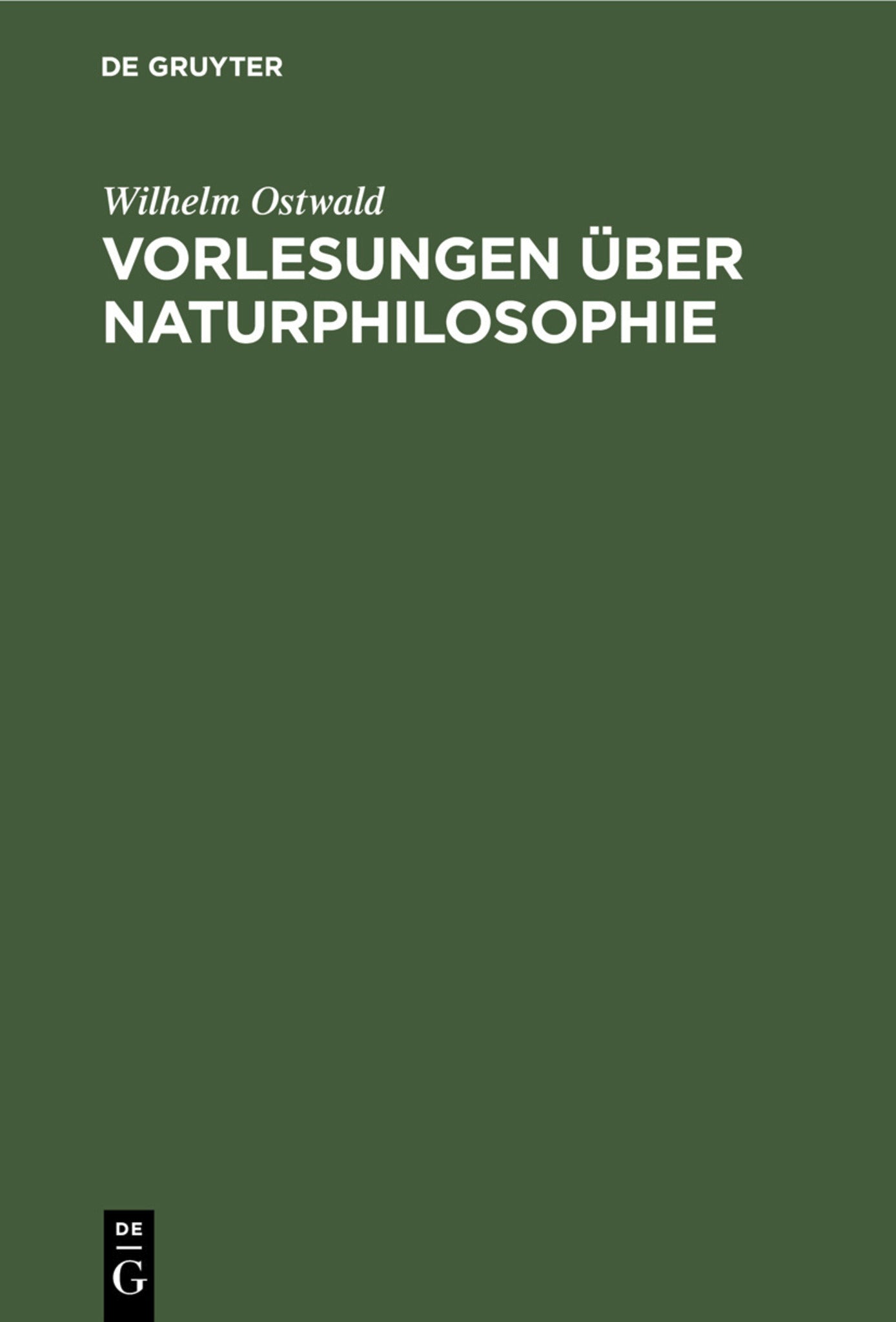 Vorlesungen über Naturphilosophie
