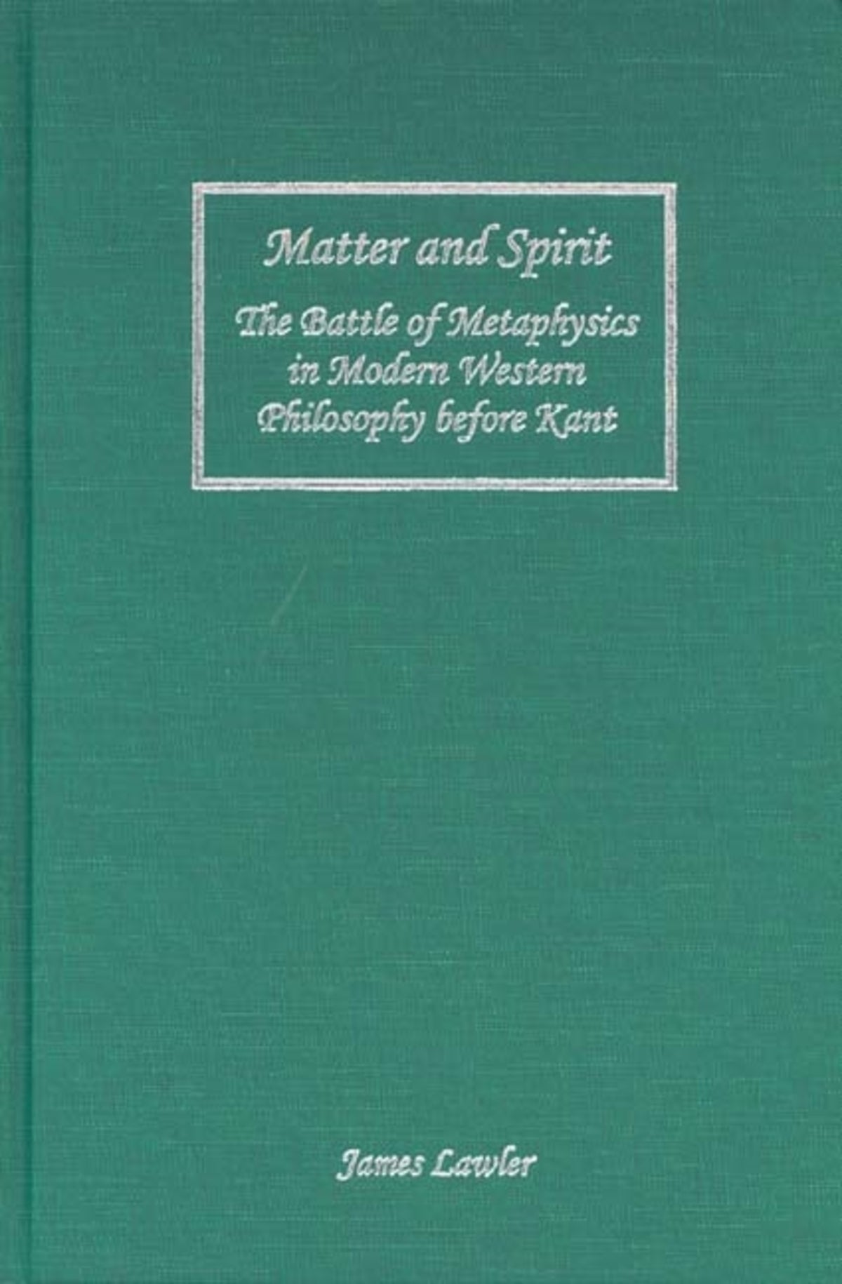 Cover image for Matter and Spirit ISBN 9781580462211