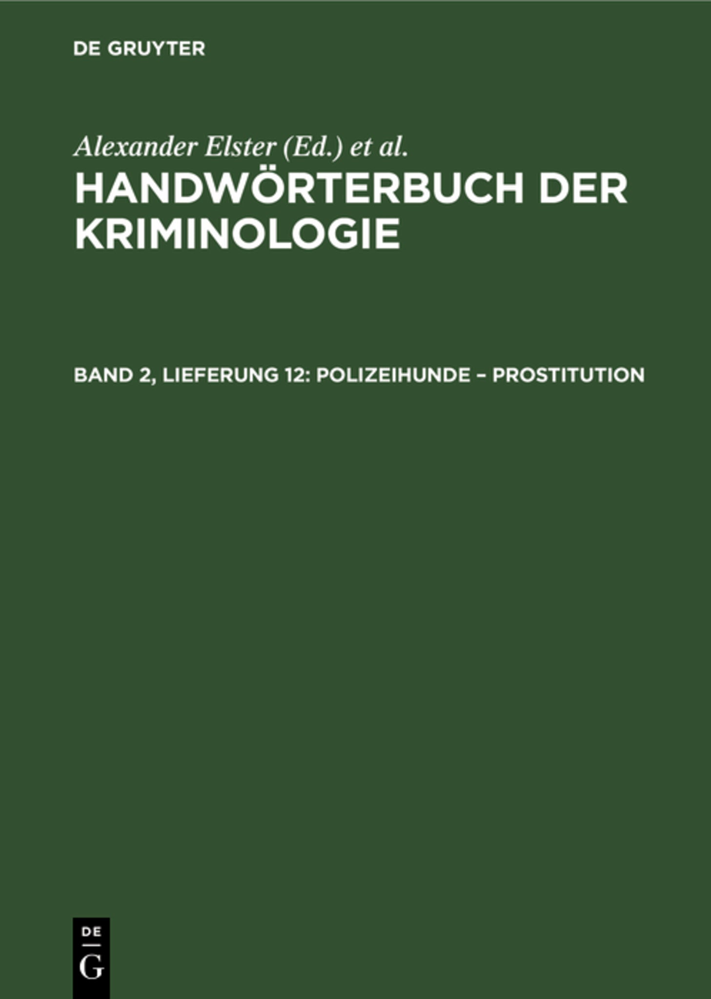 Polizeihunde – Prostitution
