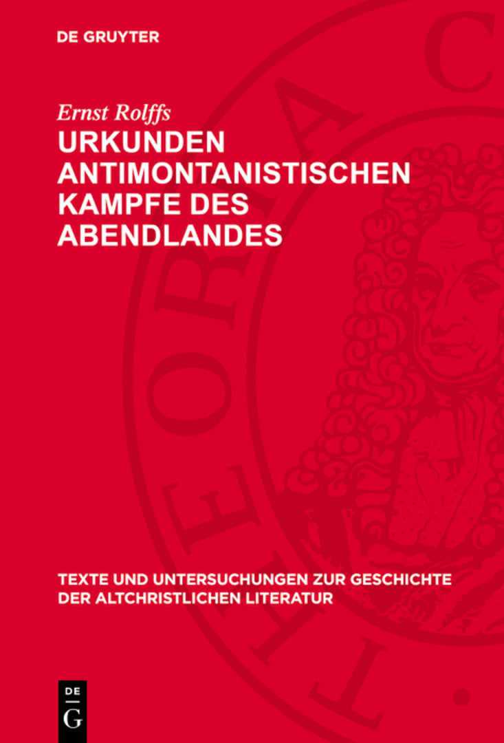 Cover image for Urkunden antimontanistischen Kampfe des Abendlandes ISBN 9783112788929