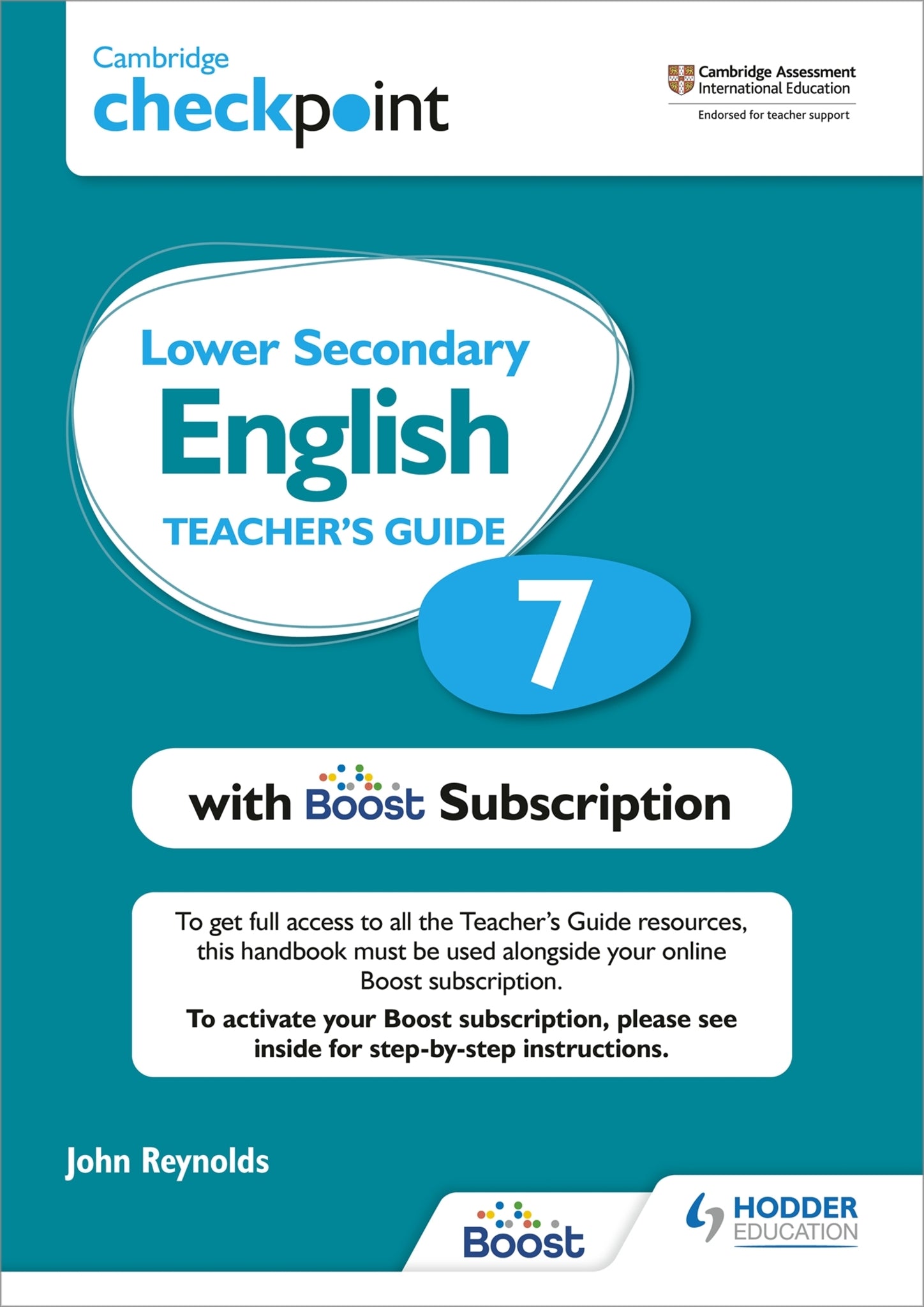 Cambridge Checkpoint Lower Secondary English Teacher's Guide 7 with Boost Subscription Booklet
