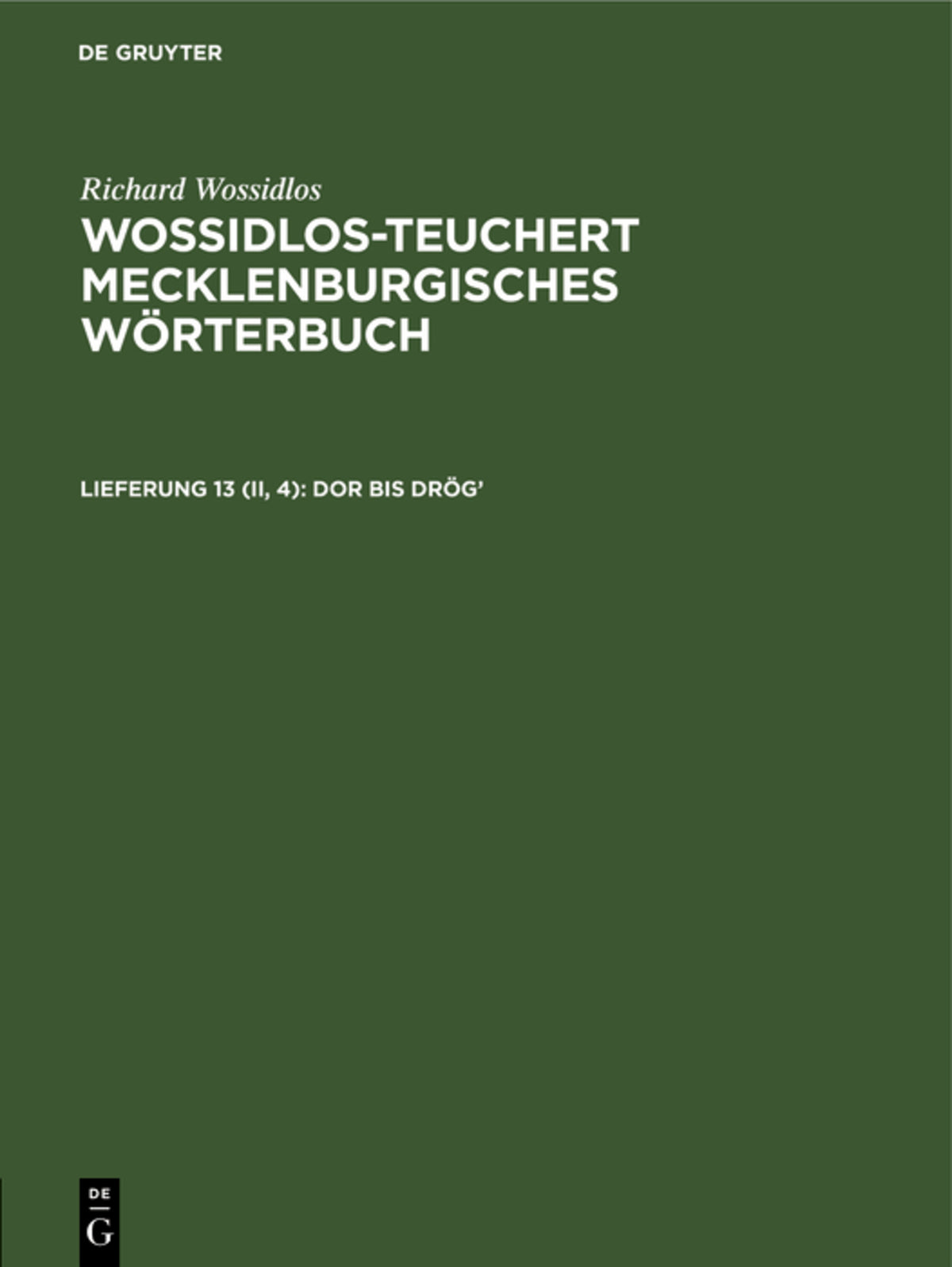 Dor bis drög’