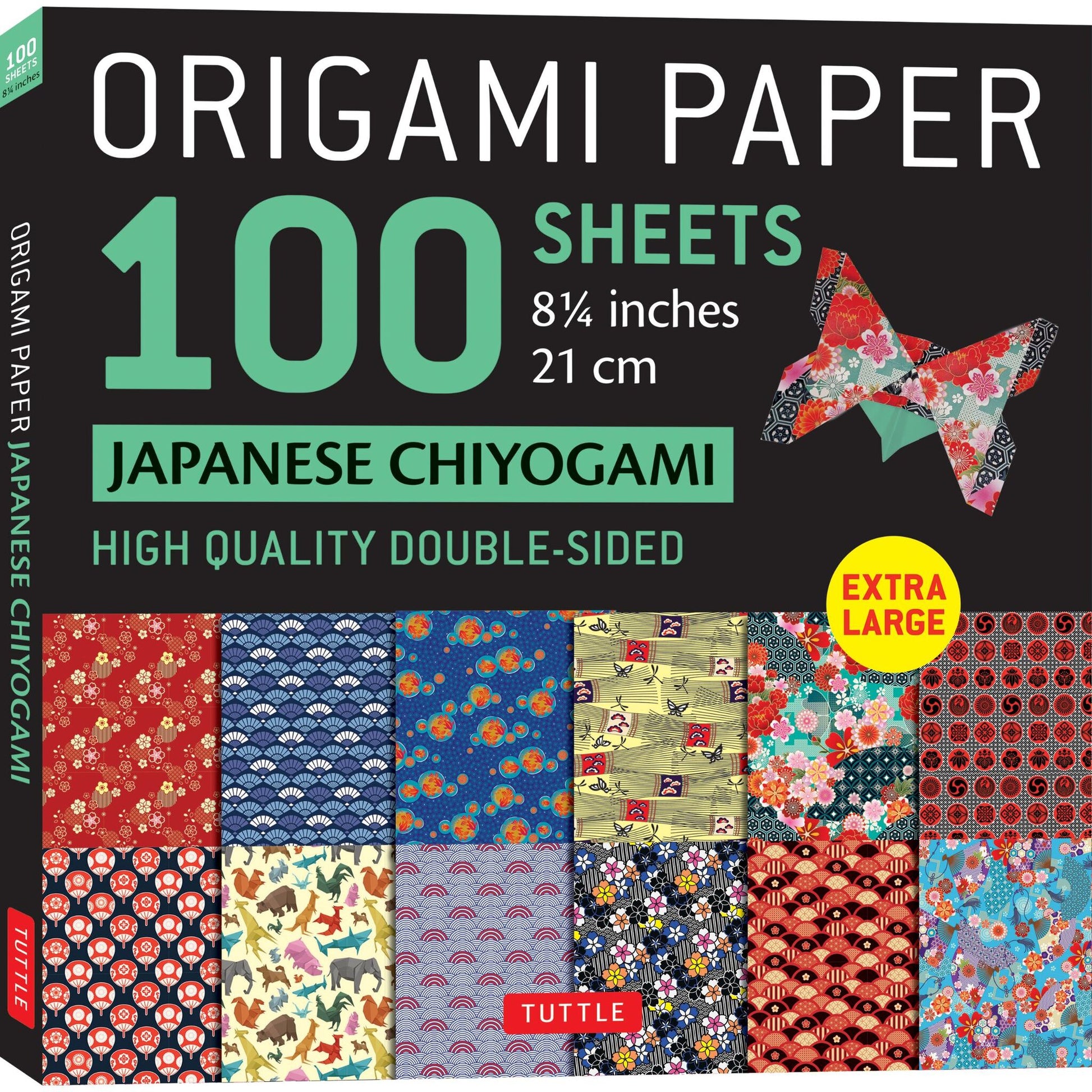 Origami Paper 100 sheets Japanese Chiyogami 8 1/4" (21 cm)