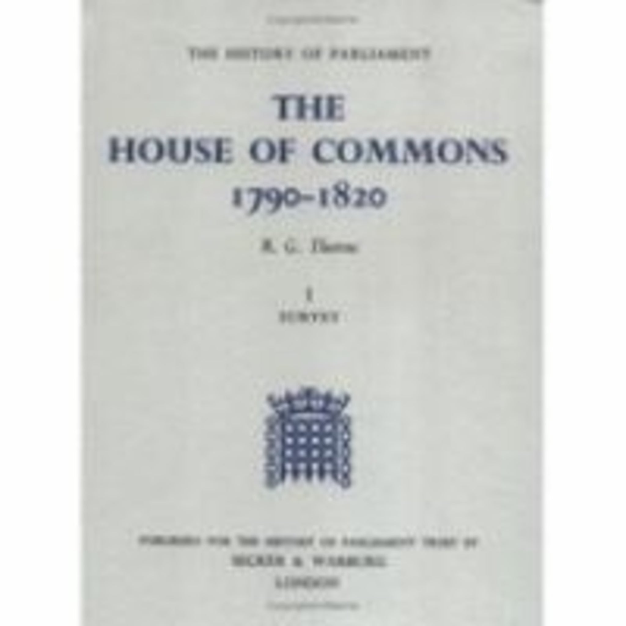 Cover image for The History of Parliament: the House of Commons, 1790-1820 [5 volume set] ISBN 9780436521010