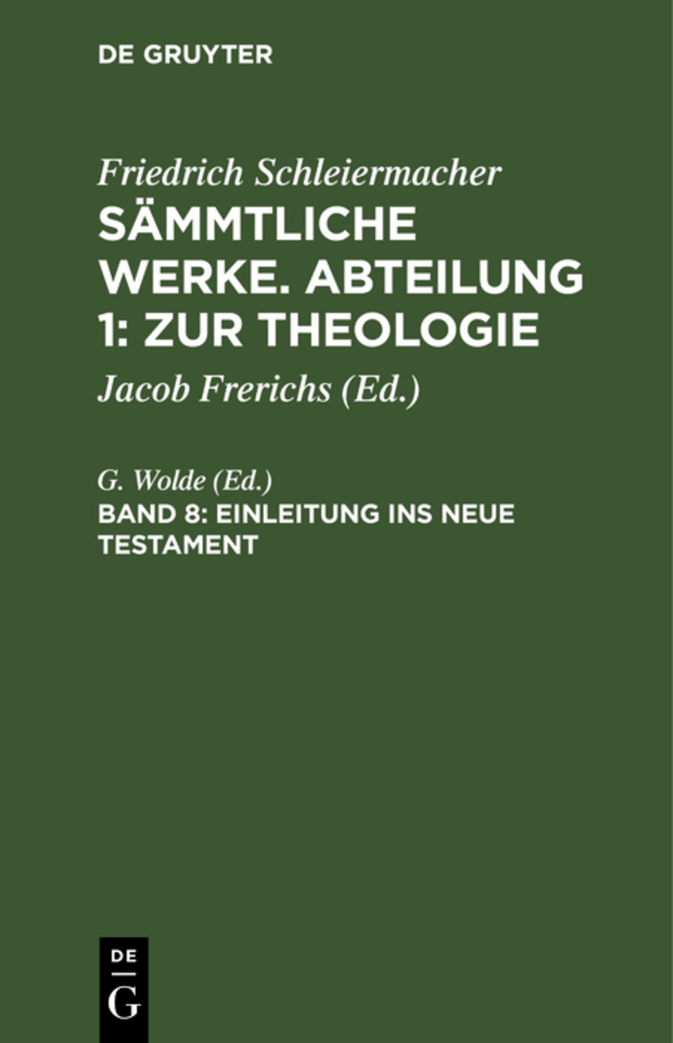 Einleitung ins neue Testament