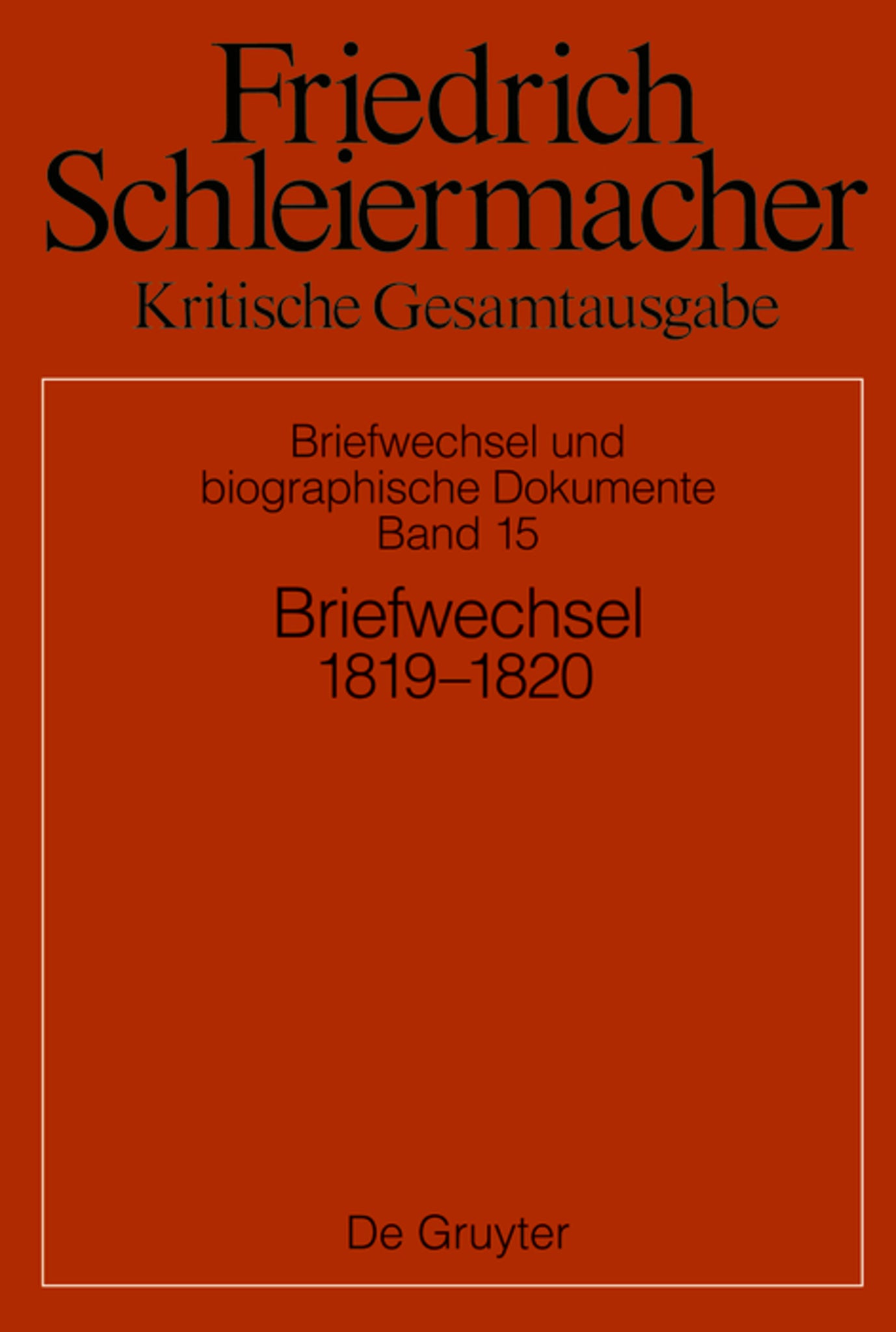 Briefwechsel 1819–1820