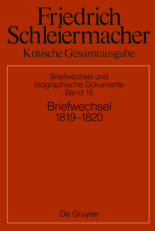 Briefwechsel 1819–1820