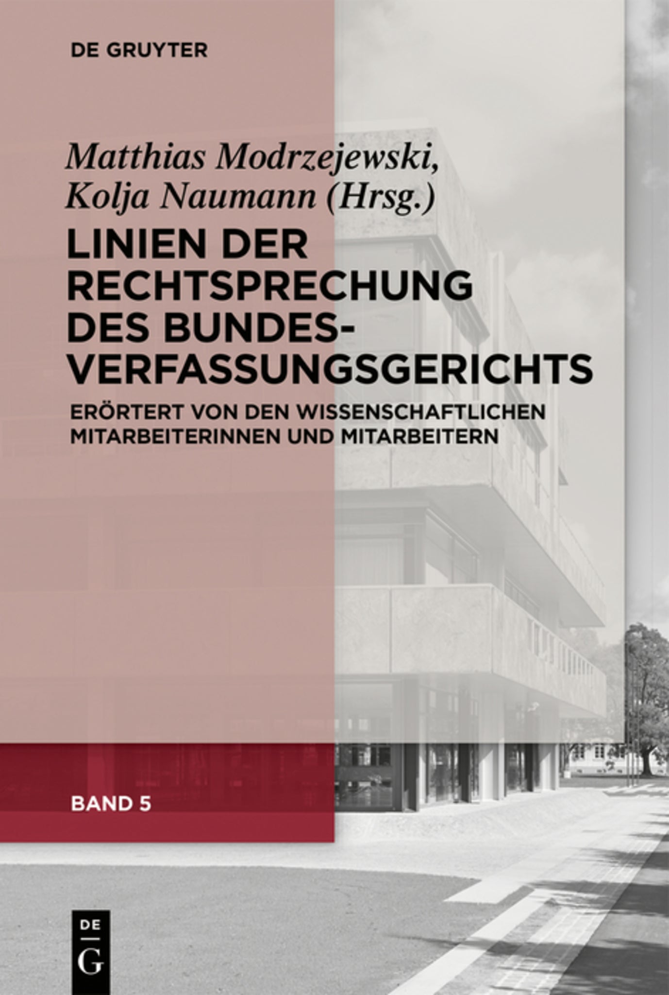 Cover image for Linien der Rechtsprechung des Bundesverfassungsgerichts ISBN 9783110600803