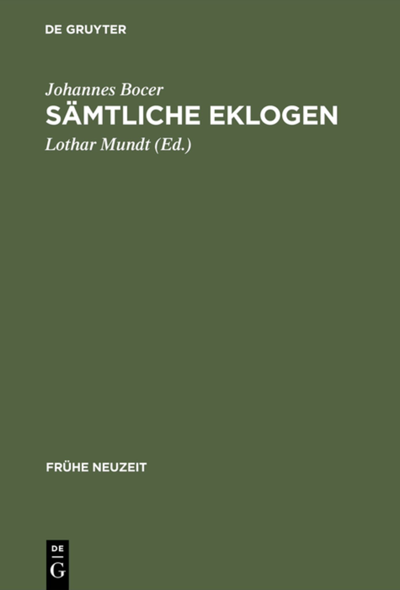 Sämtliche Eklogen