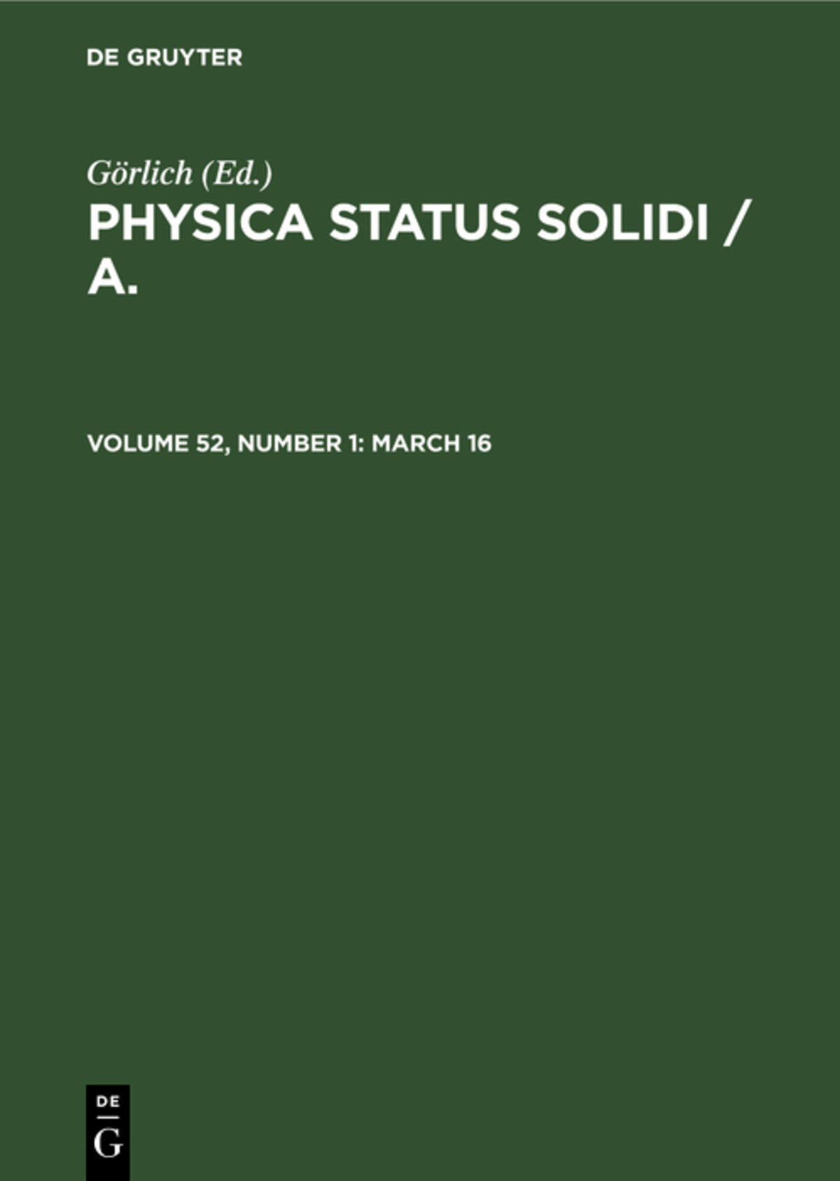 Cover image for March 16 ISBN 9783112493113