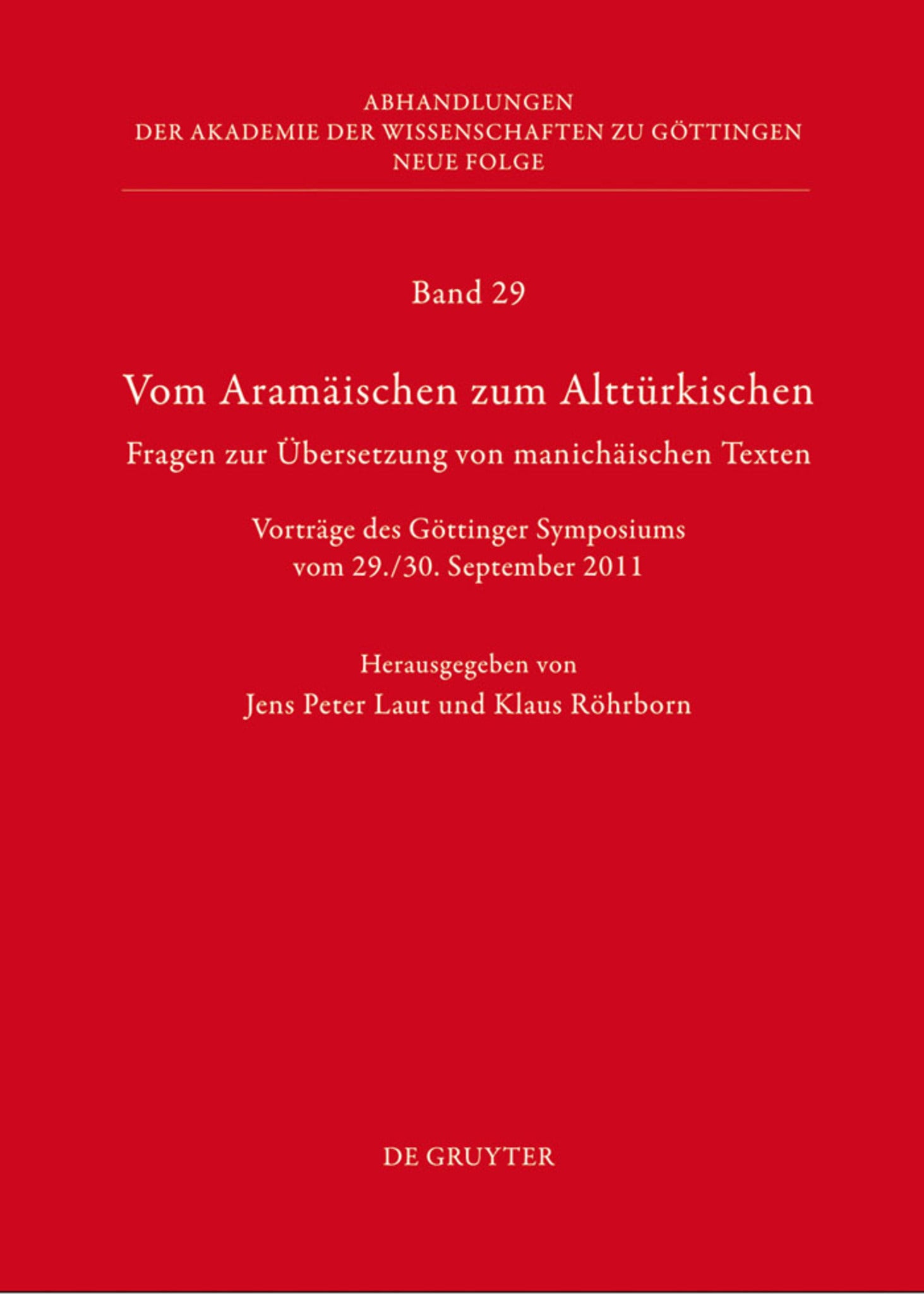 Vom Aramäischen zum Alttürkischen