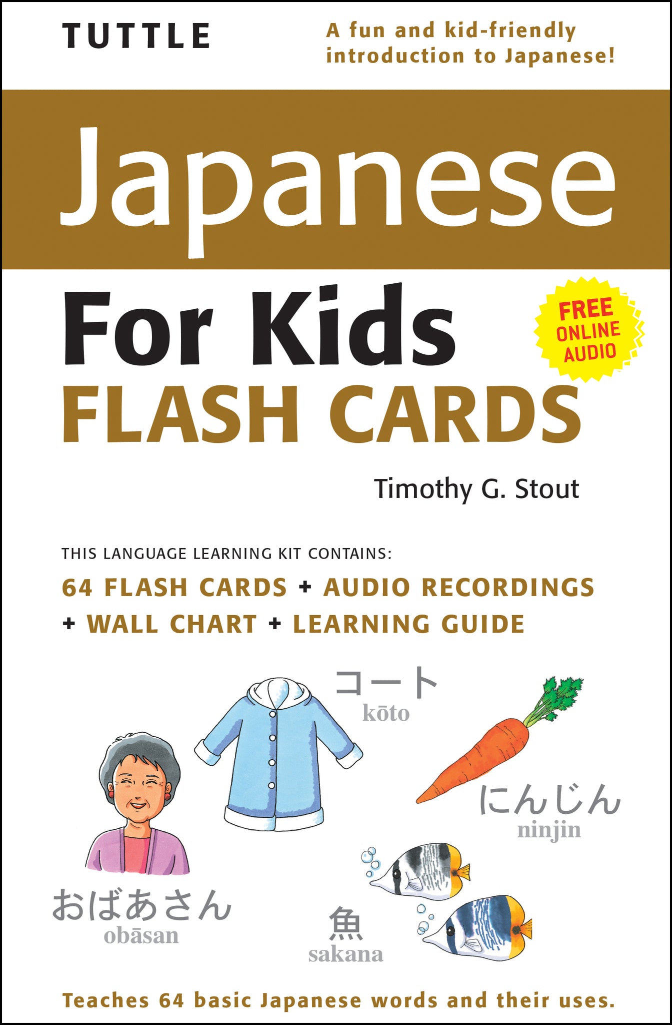 Cover image for Tuttle Japanese for Kids Flash Cards Kit ISBN 9784805309049