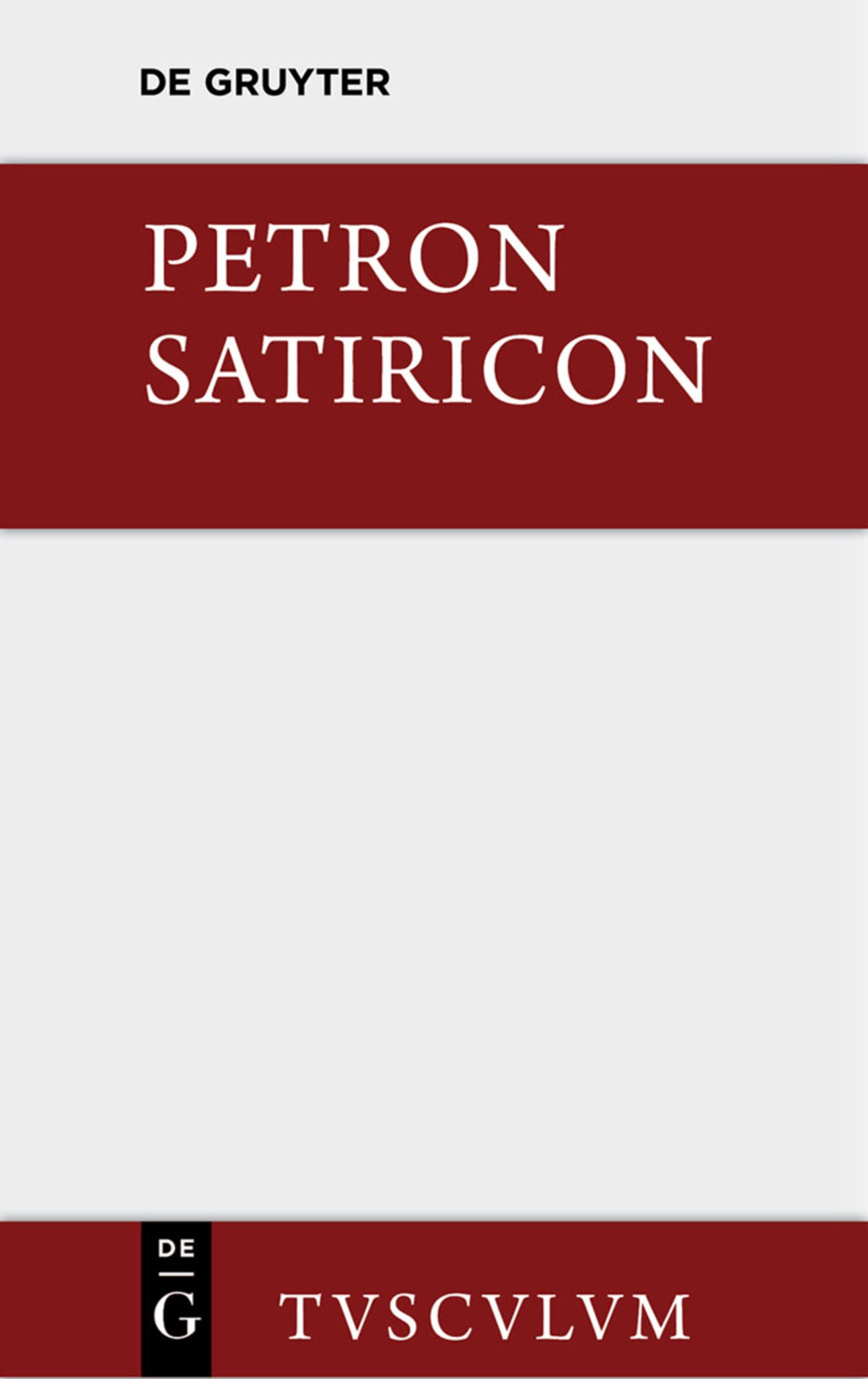 Cover image for Satiricon ISBN 9783110357776