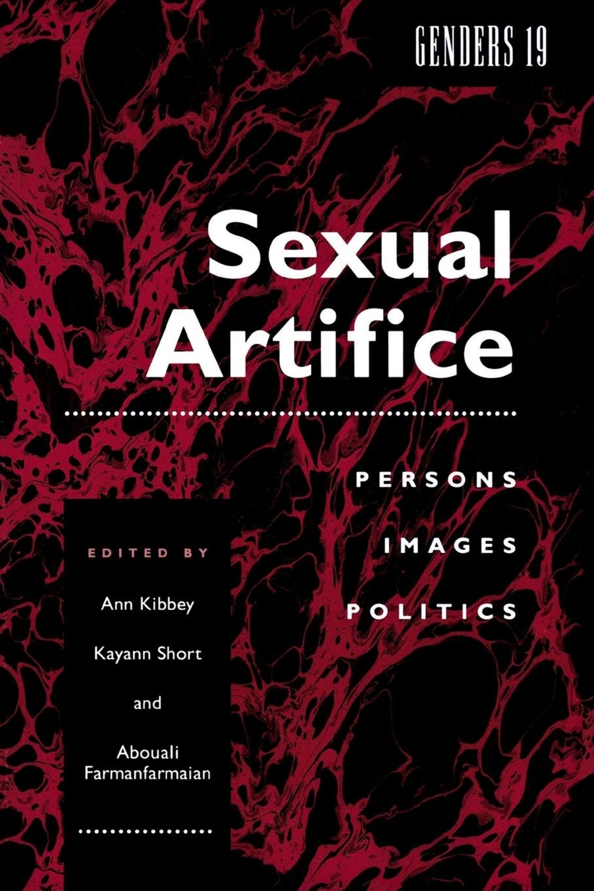 Cover image for Genders 19 ISBN 9780814746516