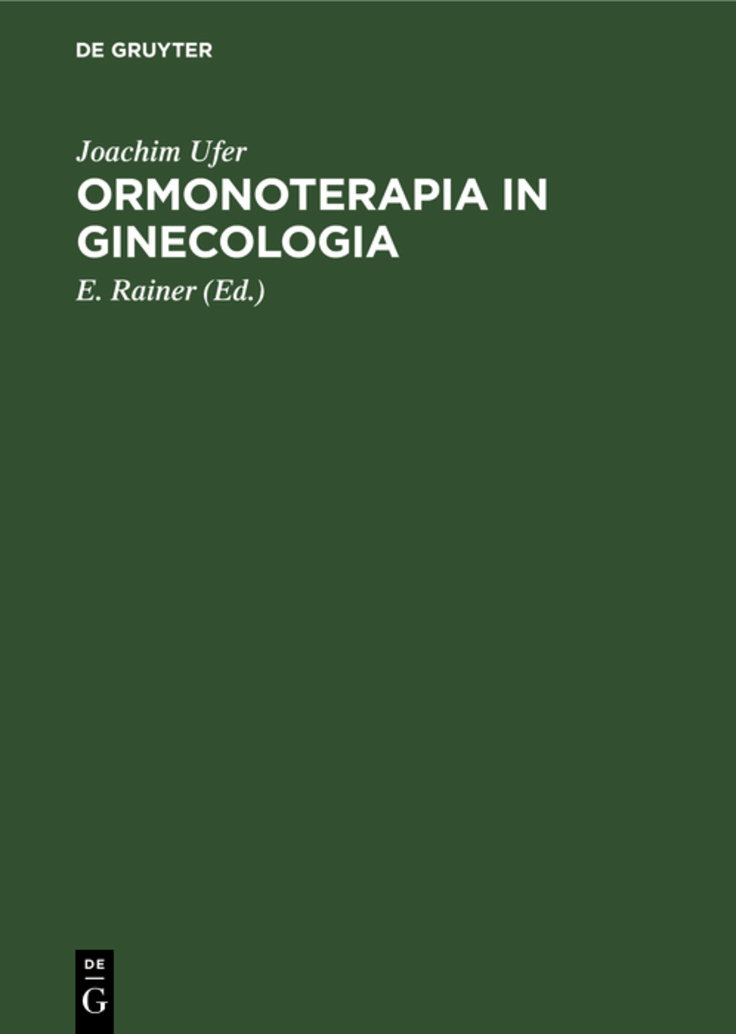 Ormonoterapia in ginecologia