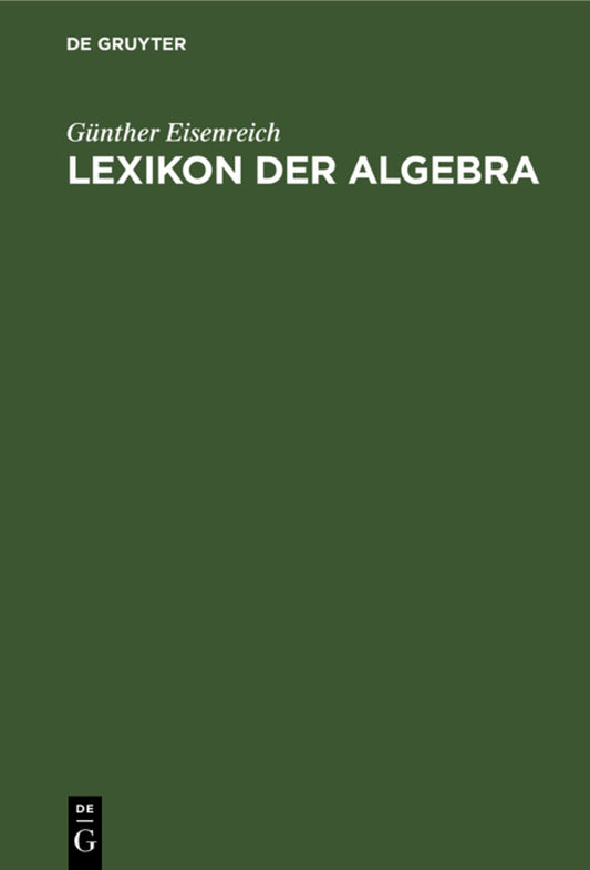Lexikon der Algebra