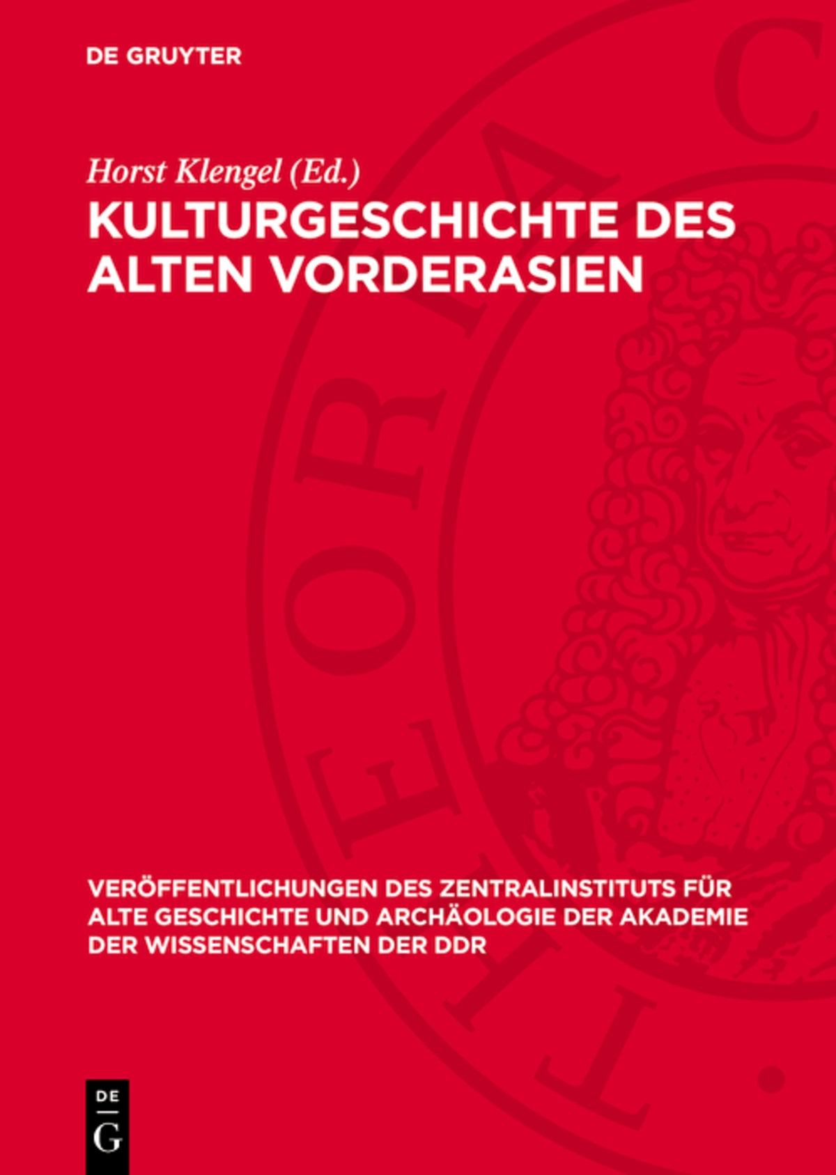 Cover image for Kulturgeschichte des alten Vorderasien ISBN 9783112714645