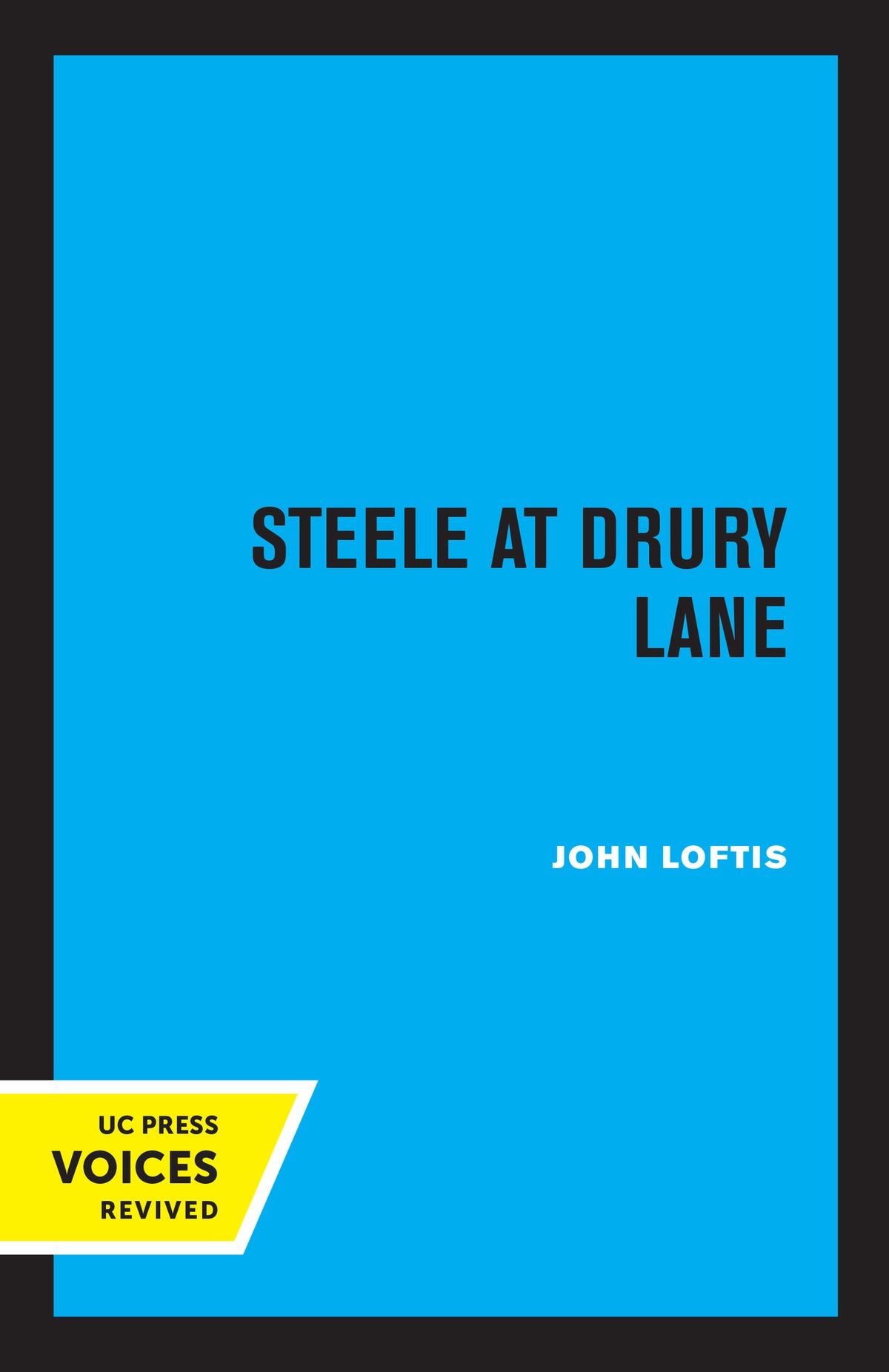 Cover image for Steele at Drury Lane ISBN 9780520346864