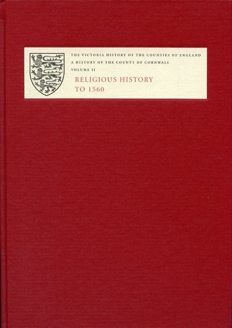 Cover image for A History of the County of Cornwall ISBN 9781904356127