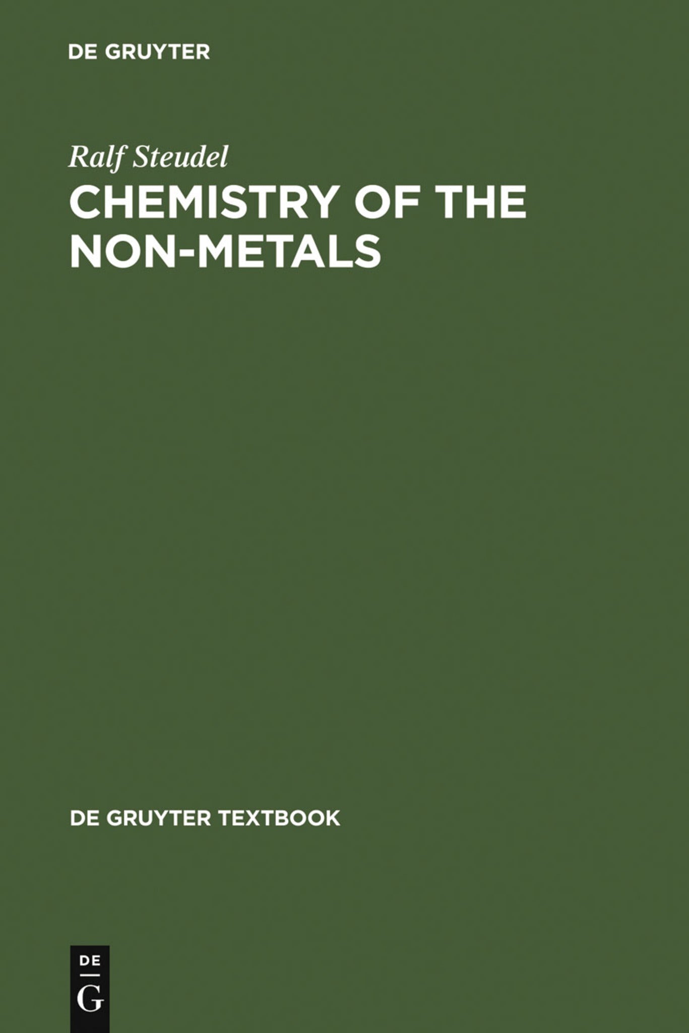 Chemistry of the Non-Metals