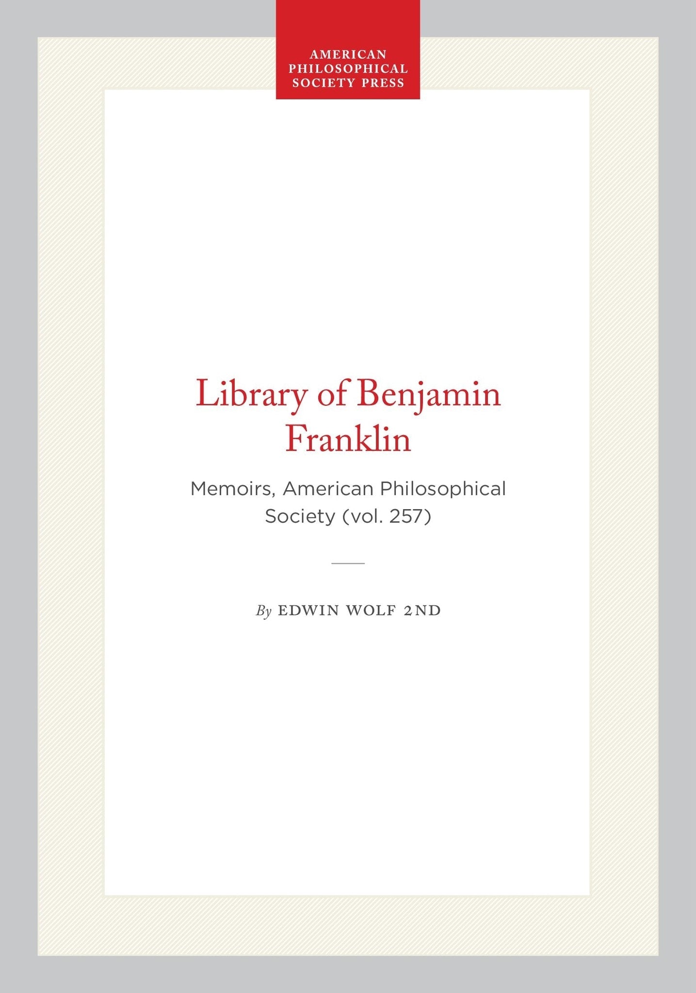 Library of Benjamin Franklin