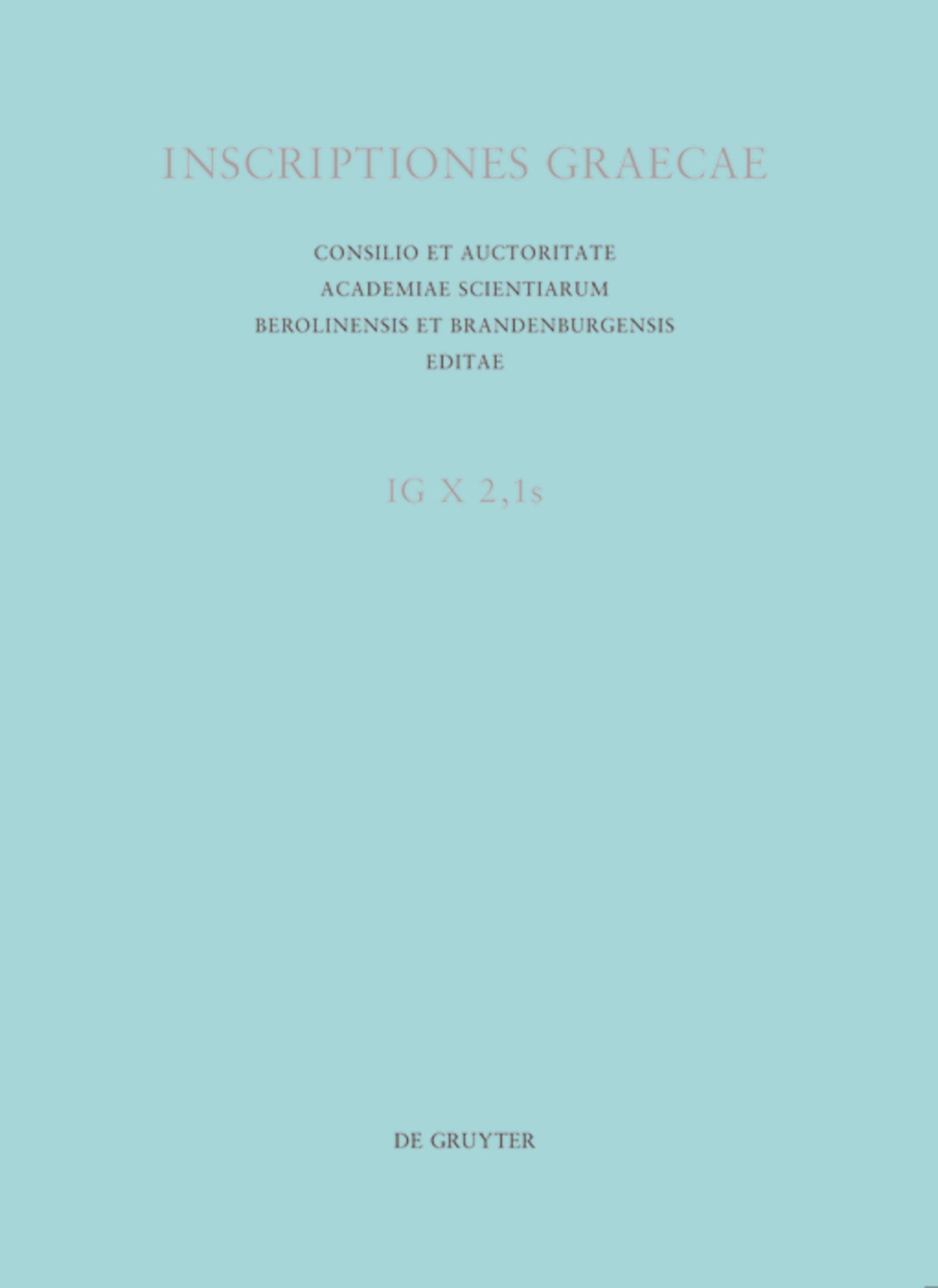 Inscriptiones Thessalonicae et viciniae